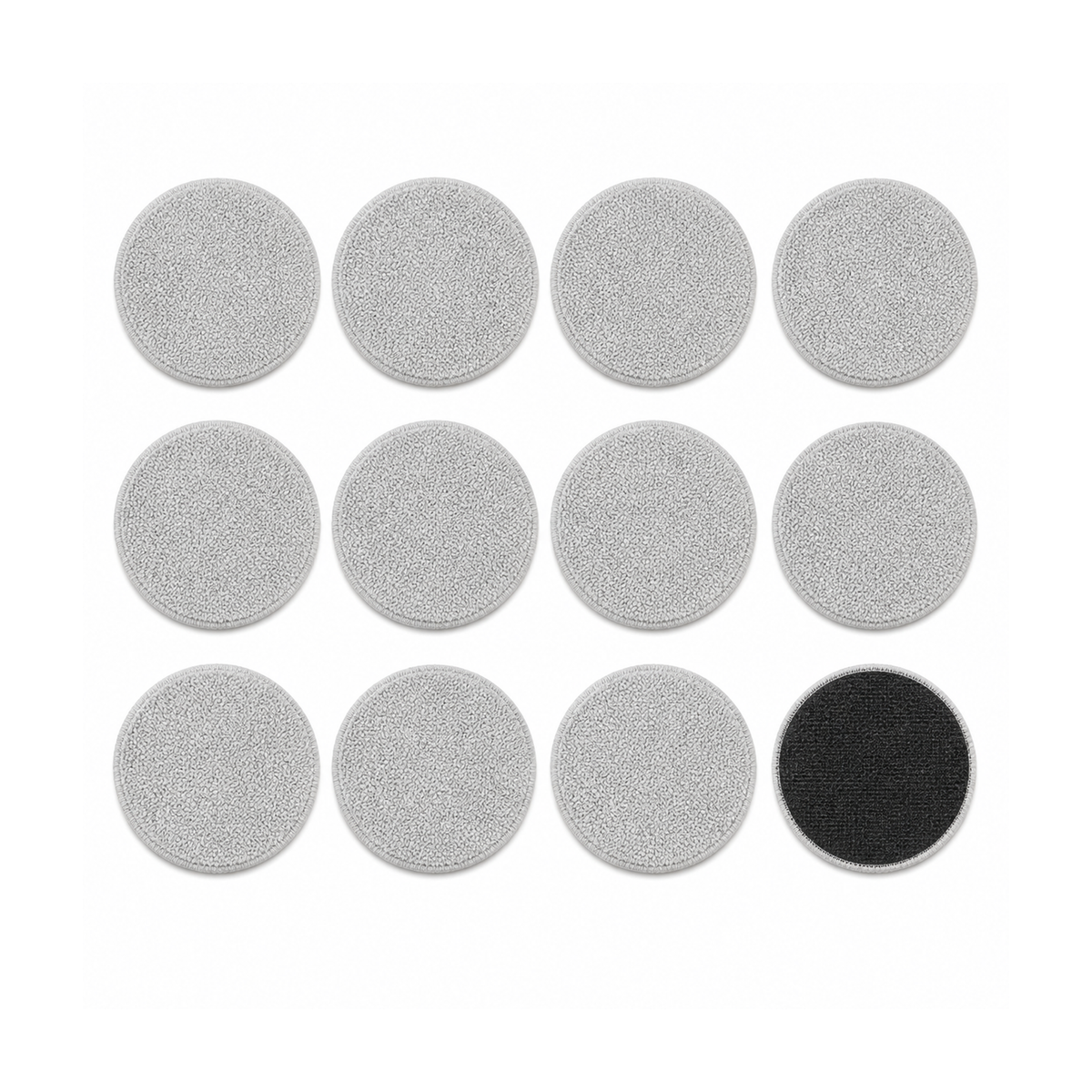Lot de douze patins microfibres ronds de rechange pour le robot lave-vitres Veléa