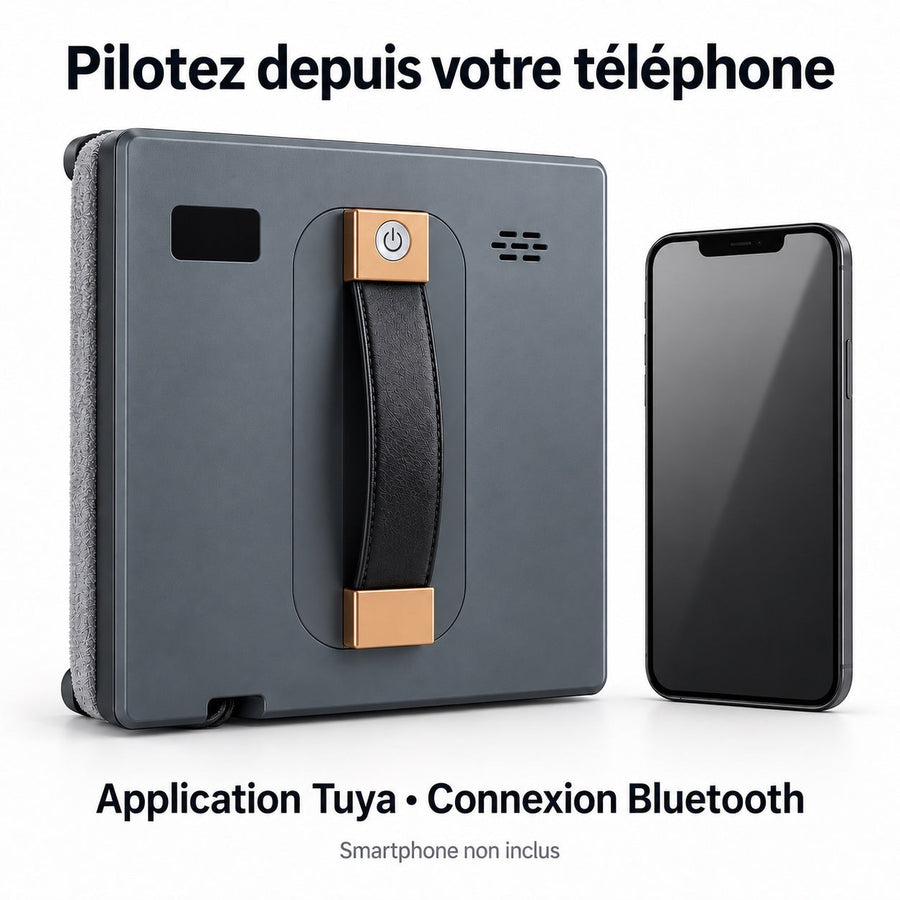 Contrôle du robot lave-vitres Aqualis depuis un smartphone