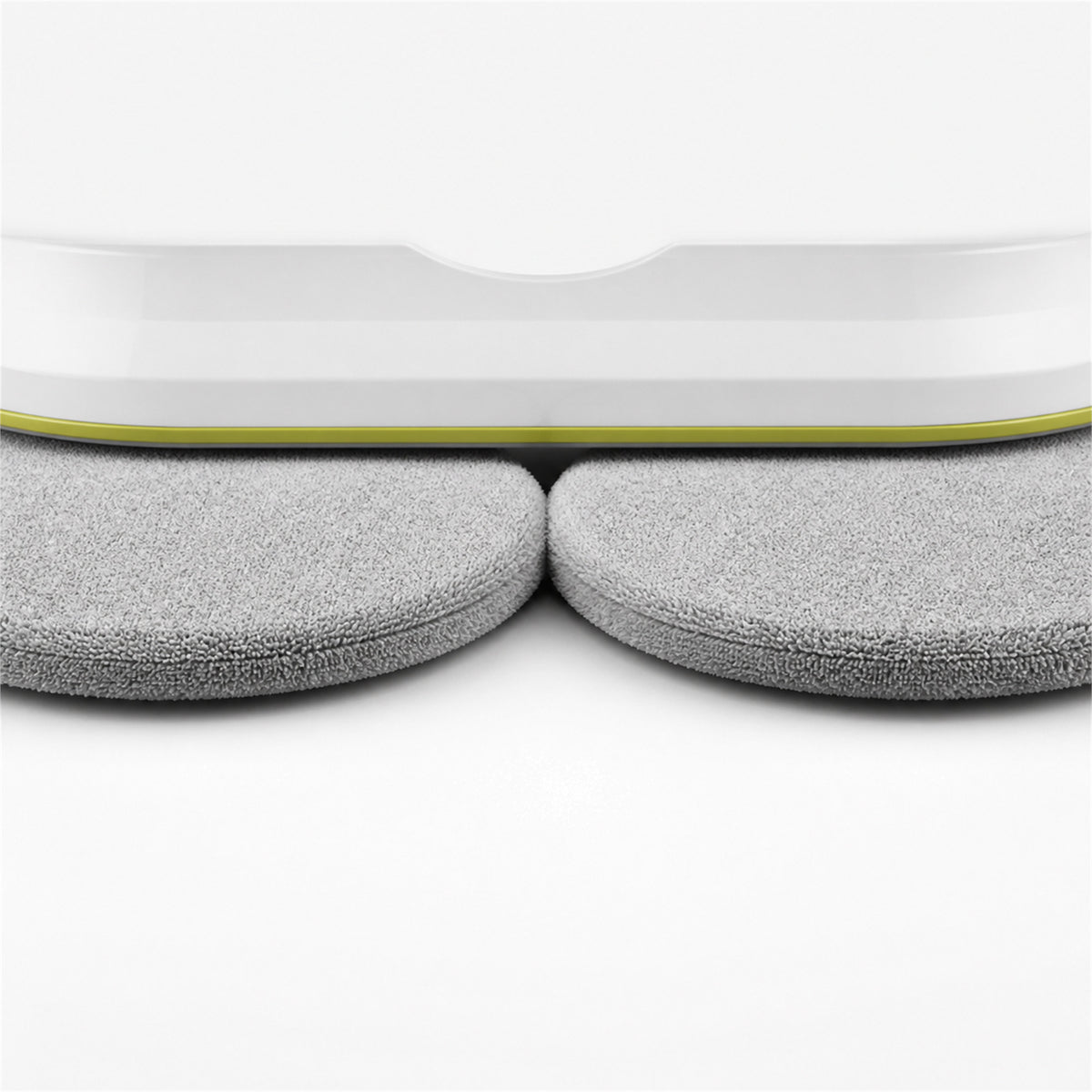 Détail des deux disques microfibres du robot lave-vitres Lucéa Nocève