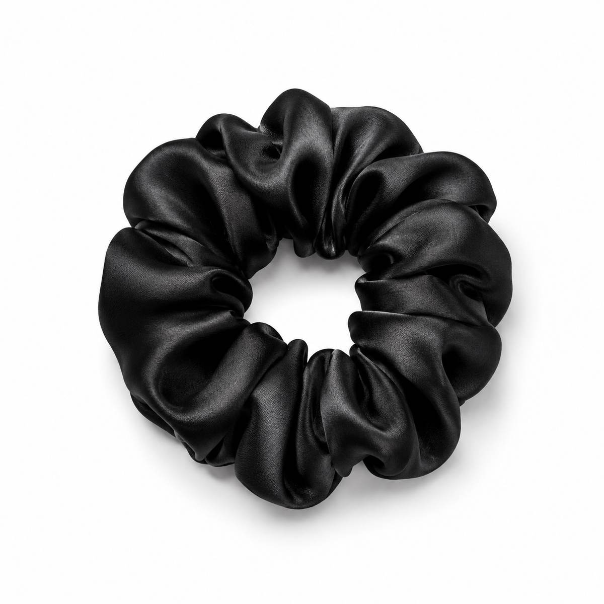 Chouchou en soie 22 momme - coloris Noir