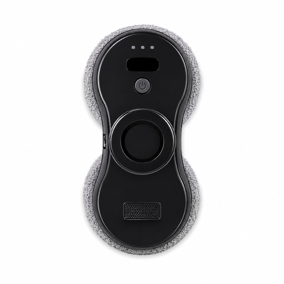 Robot lave-vitres compact Sélia Nocève en coloris noir, vu de face sur fond blanc