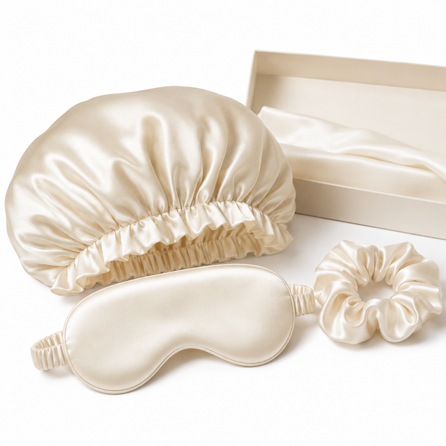Coffret accessoires en soie 22 momme