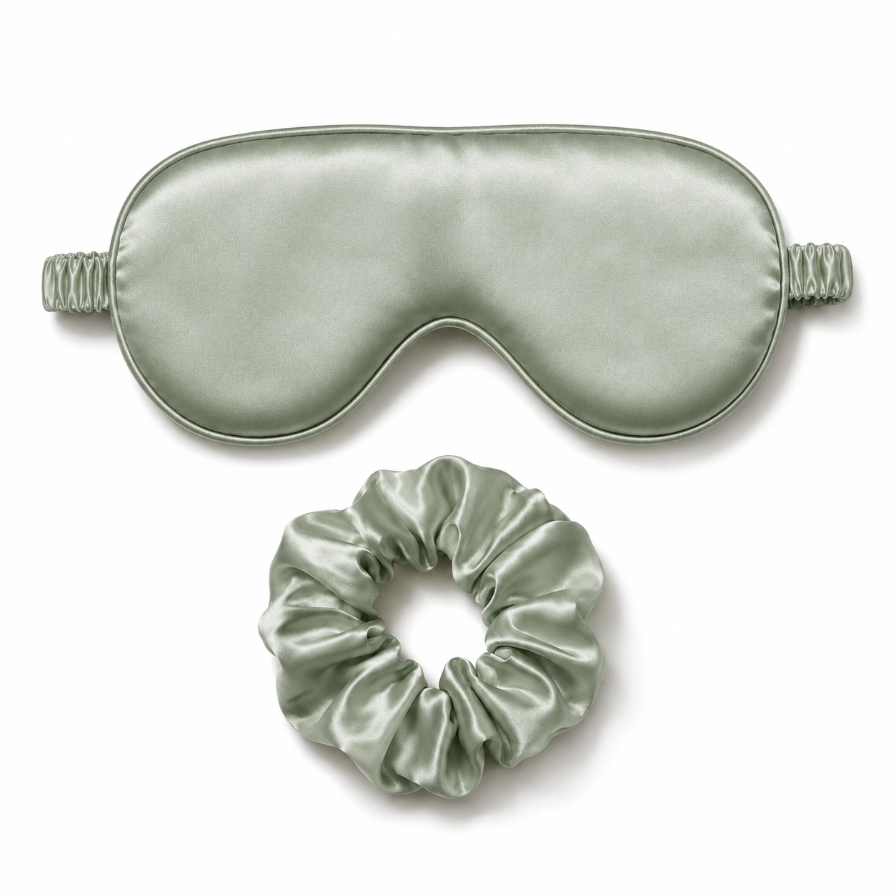 Nocève — Duo Sommeil (masque + chouchou en soie 22 momme) — coloris Vert sauge