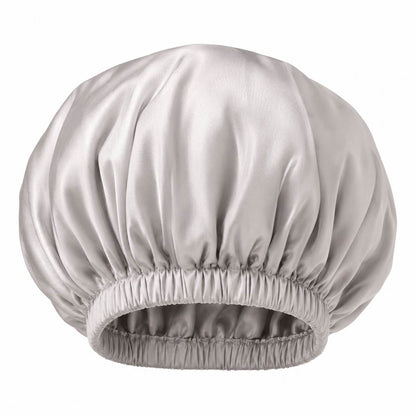 Bonnet en soie Nocève gris perle