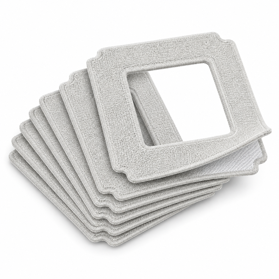 Lot de six microfibres carrées de rechange pour le robot lave-vitres Novéa