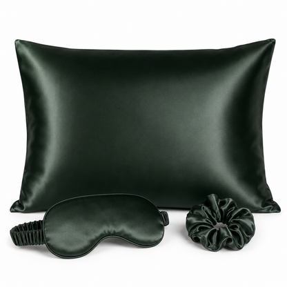 Nocève — Rituel Nuit en soie — coloris Vert foncé