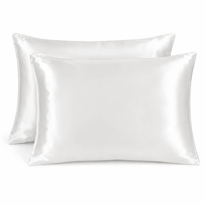Nocève — Duo de taies en soie 22 momme — coloris Blanc