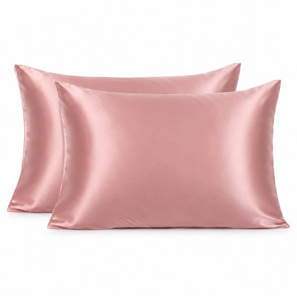 Nocève — Duo de taies en soie 22 momme — coloris Rose