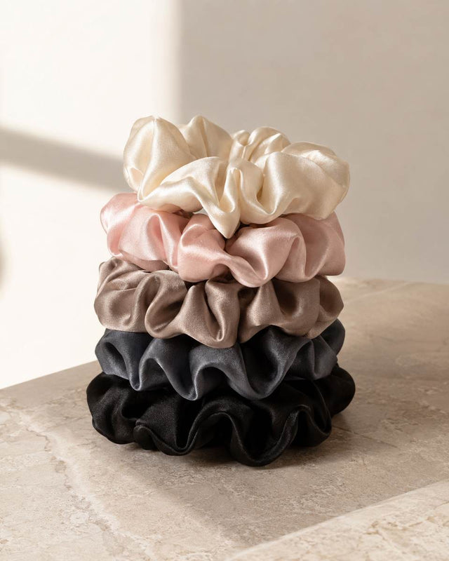 Lot de 3 chouchous en soie 22 momme