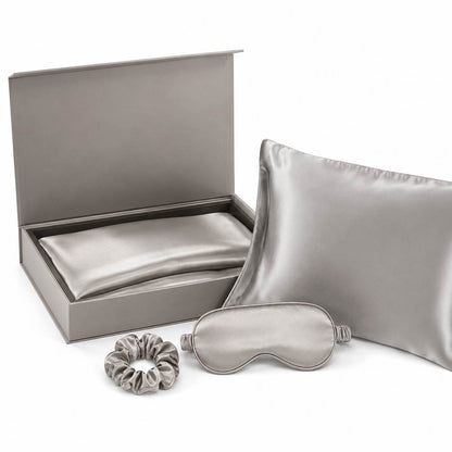 Nocève — Rituel Nuit en soie 22 momme — coloris Argent