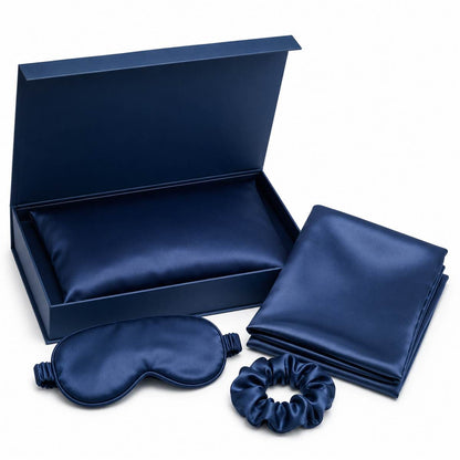 Nocève — Rituel Nuit en soie 22 momme — coloris Bleu marine