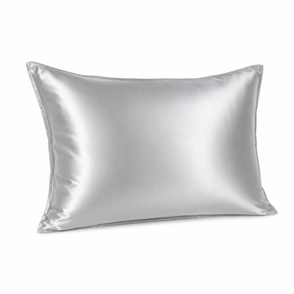 Nocève — Taie Signature en soie 22 momme — coloris Argent