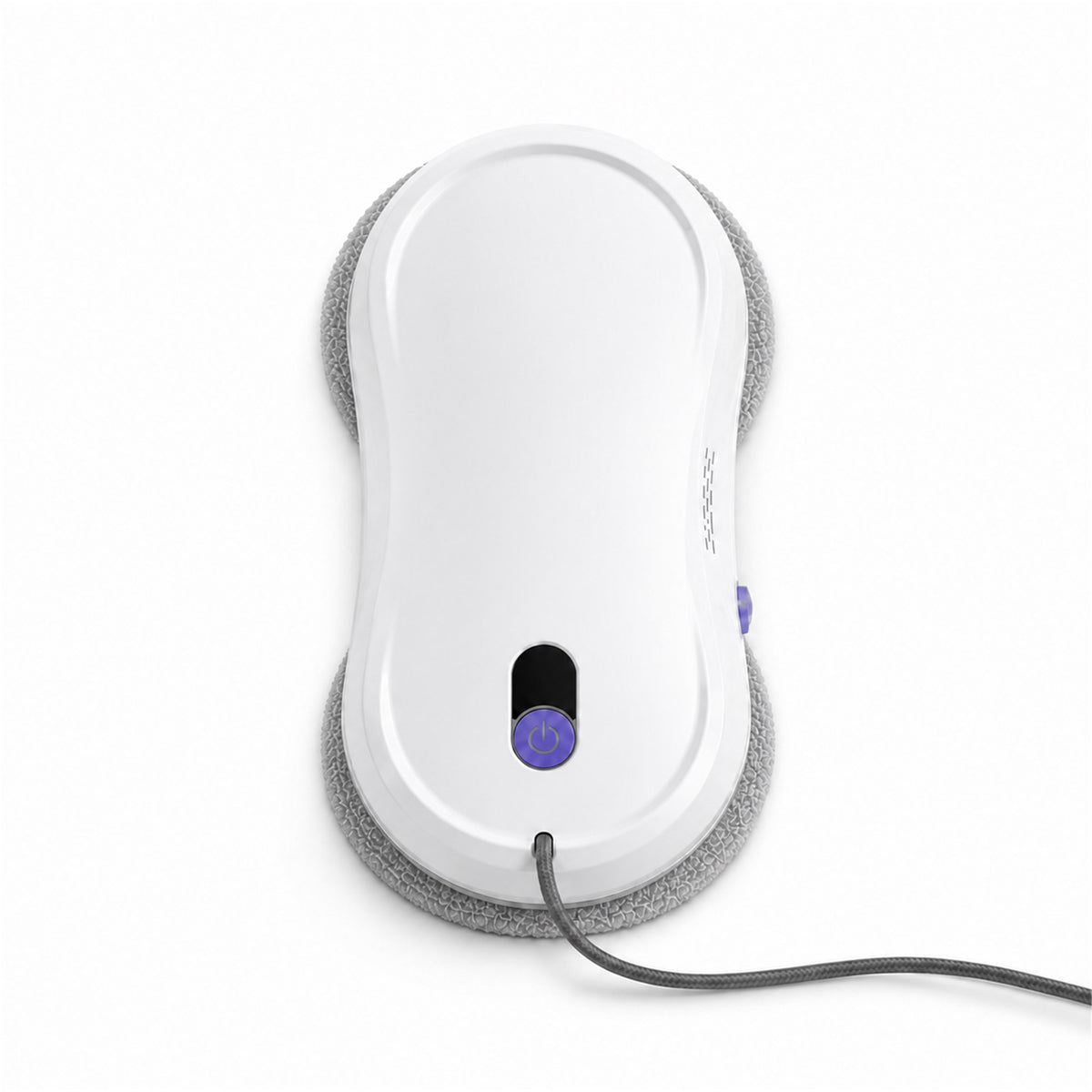 Robot lave-vitres Veléa Nocève vu de face, bouton de commande