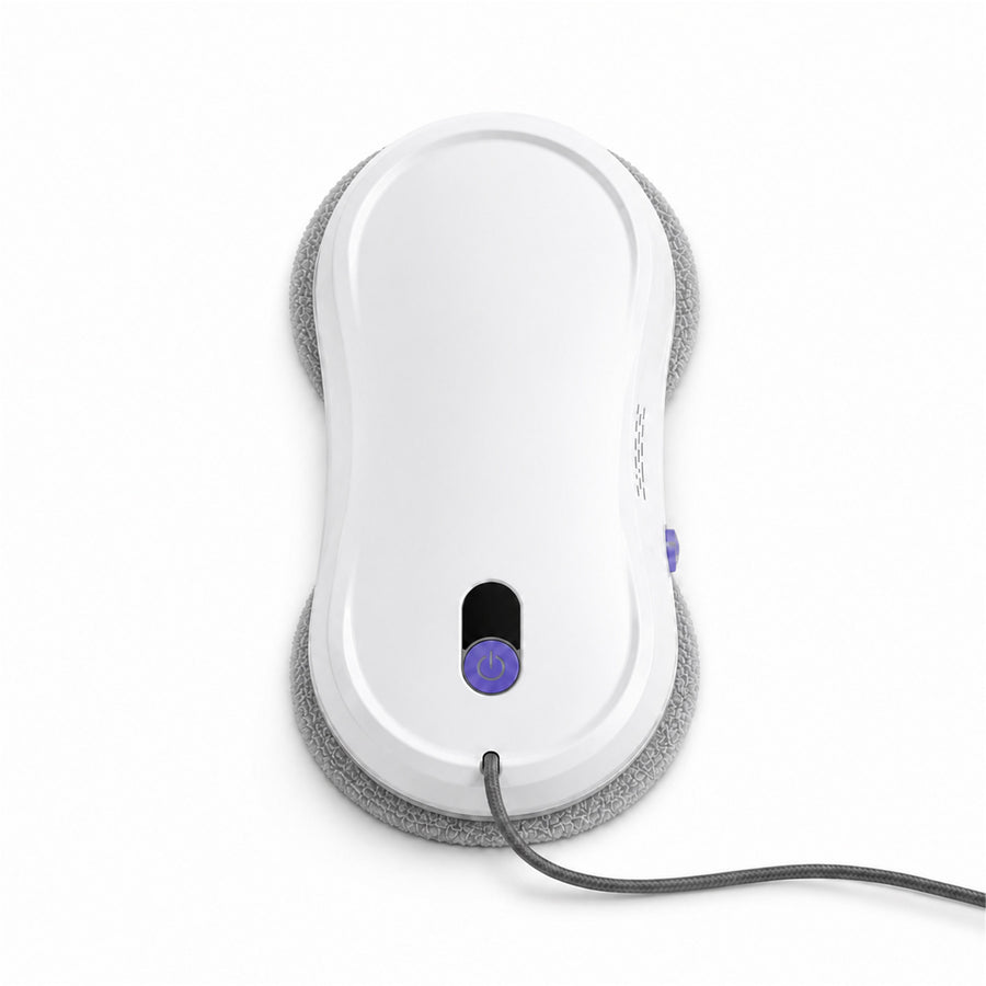 Robot lave-vitres Veléa Nocève vu de face, bouton de commande