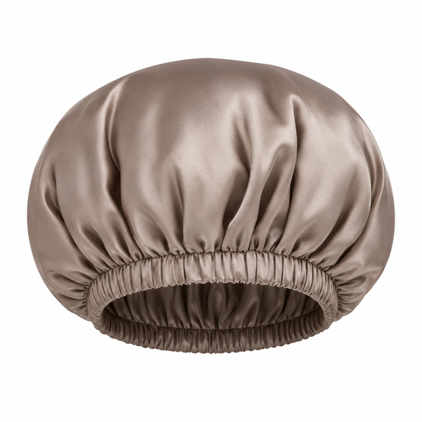Bonnet en soie — coloris Taupe